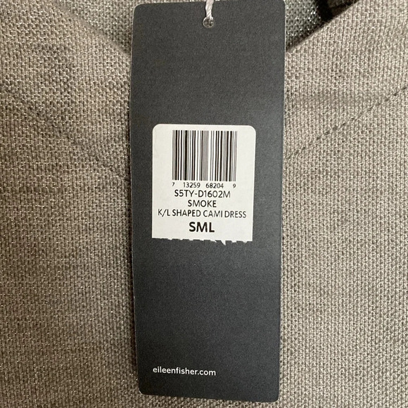 Eileen Fisher Twinkle Metallic  Linen Mini Slip Dress small petite Style #SOTY-2 - Picture 5 of 11